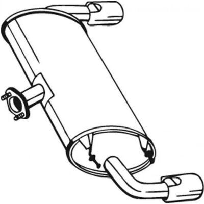 Bosal 171-029 Hinterer Auspufftopf - Auspufftopf Bosal 171-029 Hinterer Auspufftopf - Auspufftopf