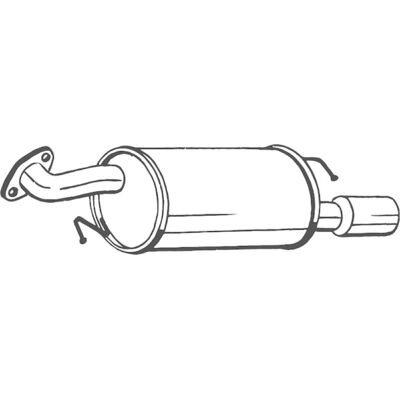 BOSAL 171-179 Πίσω αποσβεστήρας καυσαερίων - Exhaust Silencer BOSAL 171-179 Πίσω αποσβεστήρας καυσαερίων - Exhaust Silencer