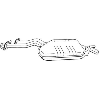 BOSAL 175-291 Silenzioso Intermedio - Per Mercedes-Benz W124 BOSAL 175-291 Silenzioso Intermedio - Per Mercedes-Benz W124