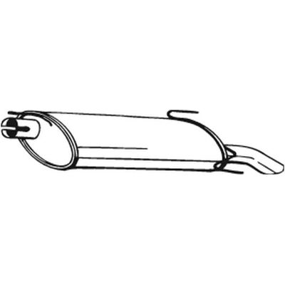 BOSAL 185-221 Bagudæmper - Udstødningsdæmper BOSAL 185-221 Bagudæmper - Udstødningsdæmper