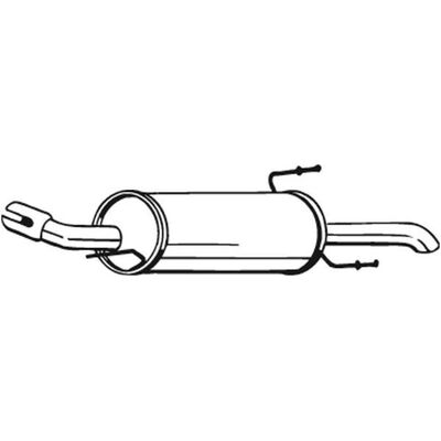 Bosal 185-287 Silenciador de escape - Sistema de escape Bosal 185-287 Silenciador de escape - Sistema de escape