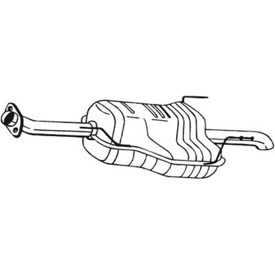 BOSAL 185-457 Takaputken vaimennin - Pakoputki osa Opel/Vauxhall BOSAL 185-457 Takaputken vaimennin - Pakoputki osa Opel/Vauxhall