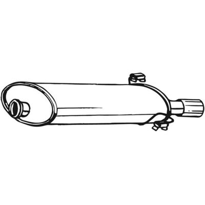 BOSAL 190-235 Rear Exhaust Silencer - Exhaust Part BOSAL 190-235 Rear Exhaust Silencer - Exhaust Part