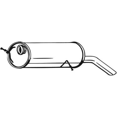 Bosal 190-511 Rear Exhaust Muffler - Exhaust Silencer Bosal 190-511 Rear Exhaust Muffler - Exhaust Silencer