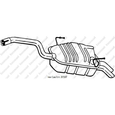Bosal 190-903 Silenziatore di scarico - Sistema di scarico auto Bosal 190-903 Silenziatore di scarico - Sistema di scarico auto