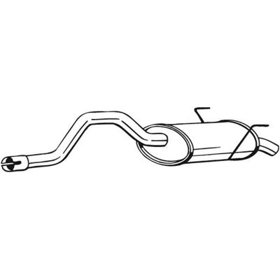 Bosal 200-157 Silencioso traseiro - Silencioso Bosal 200-157 Silencioso traseiro - Silencioso