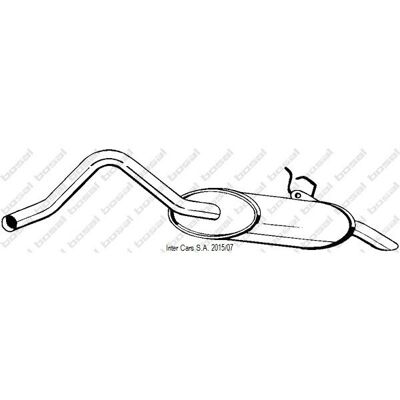 BOSAL 200-261 Πίσω θόλος - αποσυμπιεστής καυσαερίων BOSAL 200-261 Πίσω θόλος - αποσυμπιεστής καυσαερίων