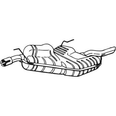 BOSAL 215-001 Takapeltipönttö - Pakoputken äänenvaimennin BOSAL 215-001 Takapeltipönttö - Pakoputken äänenvaimennin