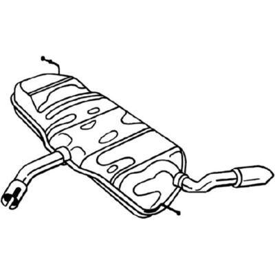 Bosal 220-023 Bagudæslydsdæmper - Eksosdæmper Bosal 220-023 Bagudæslydsdæmper - Eksosdæmper