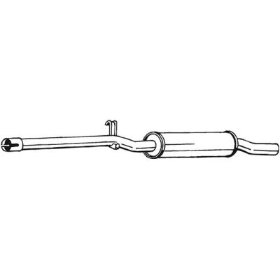 BOSAL 233-233 Mellanstycke ljuddämpare - Exhaust Intermediate Muffler BOSAL 233-233 Mellanstycke ljuddämpare - Exhaust Intermediate Muffler