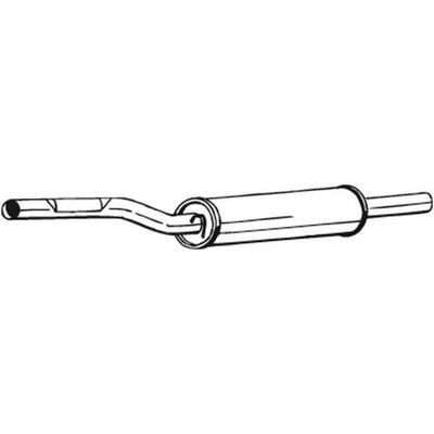 BOSAL 233-389 Mellemlyddæmper til Volkswagen Polo II - Centrallyddæmper BOSAL 233-389 Mellemlyddæmper til Volkswagen Polo II - Centrallyddæmper