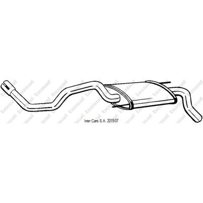 Silenziatore posteriore BOSAL 233-605 - exhaust silencer Silenziatore posteriore BOSAL 233-605 - exhaust silencer