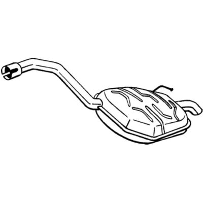 Silenziatore posteriore BOSAL 235-055 - Silenziatore di scarico Silenziatore posteriore BOSAL 235-055 - Silenziatore di scarico