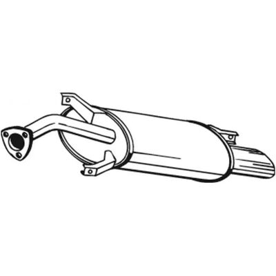 Bosal 235-135 Hinterer Schalldämpfer für Volvo V40, S40 I - Abgassystem Bosal 235-135 Hinterer Schalldämpfer für Volvo V40, S40 I - Abgassystem