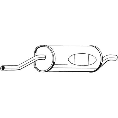 BOSAL 247-893 Bagudæmpning - Udstødningssystem BOSAL 247-893 Bagudæmpning - Udstødningssystem
