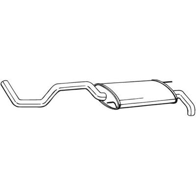 Silenciador trasero BOSAL 278-101 para SEAT Ibiza 2 Silenciador trasero BOSAL 278-101 para SEAT Ibiza 2