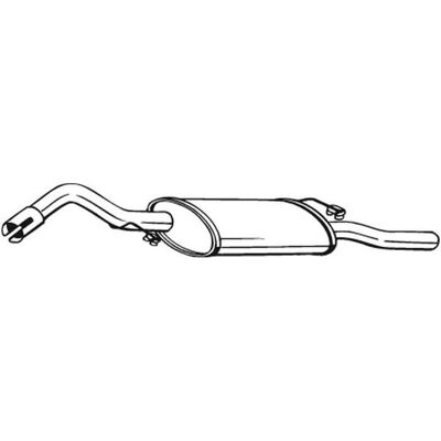 BOSAL - 278-581 - Ford Escort 6 - Rear - Exhaust muffler BOSAL - 278-581 - Ford Escort 6 - Rear - Exhaust muffler