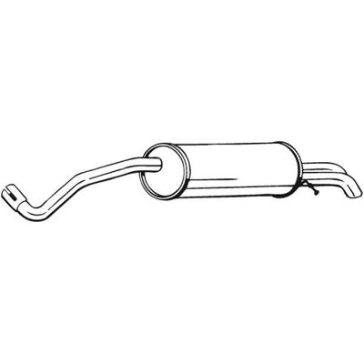 Bosal 279-299 Silenzioso posteriore - Silenzioso di scarico Bosal 279-299 Silenzioso posteriore - Silenzioso di scarico