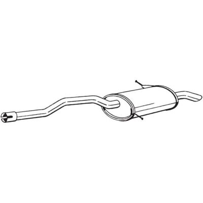 Bosal 279-643 Silenziatore posteriore - Muffler di scarico per Citroen Berlingo II, Peugeot Partner II Bosal 279-643 Silenziatore posteriore - Muffler di scarico per Citroen Berlingo II, Peugeot Partner II