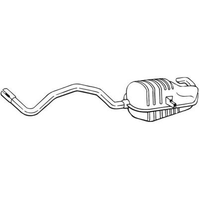 BOSAL 280-819 Udstødningslyddæmper til Renault Scenic 2, Megane 2 BOSAL 280-819 Udstødningslyddæmper til Renault Scenic 2, Megane 2
