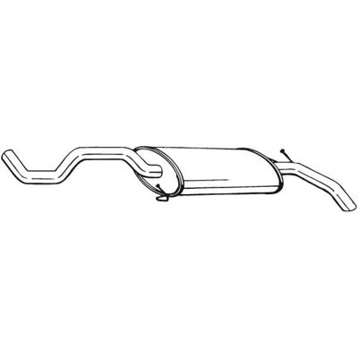 BOSAL 281-377 Bagudæmper - Udstødningsdæmper BOSAL 281-377 Bagudæmper - Udstødningsdæmper