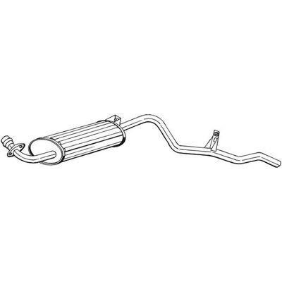Bosal 281-837 Hinterrohrschalldämpfer - Schalldämpfer Bosal 281-837 Hinterrohrschalldämpfer - Schalldämpfer