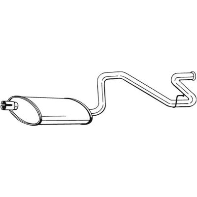 Bosal 281-869 Hinterer Schalldämpfer für Ford Transit Mk4 Bosal 281-869 Hinterer Schalldämpfer für Ford Transit Mk4