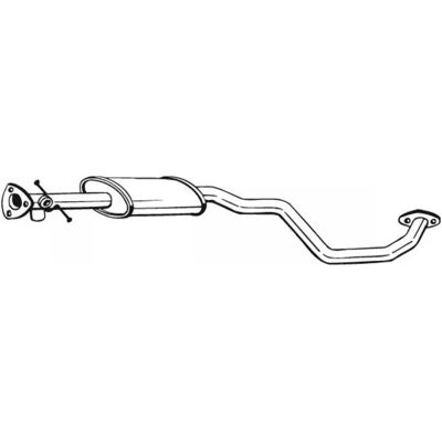 BOSAL 282-129 Mellemløbsdæmper - Udvendigt for Chevrolet og DAEWOO BOSAL 282-129 Mellemløbsdæmper - Udvendigt for Chevrolet og DAEWOO