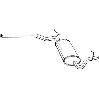 Silencioso intermediário Bosal 282-363 - Peça de escape para Audi A4 B6 Silencioso intermediário Bosal 282-363 - Peça de escape para Audi A4 B6