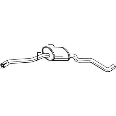 BOSAL Omega B - Silenzioso intermedio - Sistema di scarico BOSAL Omega B - Silenzioso intermedio - Sistema di scarico