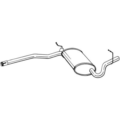 Bosal 282-717 Eksosdæmper - Exhaust Muffler Bosal 282-717 Eksosdæmper - Exhaust Muffler