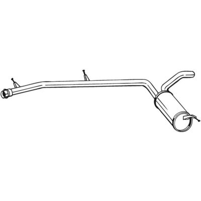 Bosal 282-859 Hinterauspuff - Schalldämpfer Bosal 282-859 Hinterauspuff - Schalldämpfer