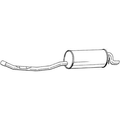 Silenciador traseiro BOSAL 283-139 - Silencioso de escape Silenciador traseiro BOSAL 283-139 - Silencioso de escape