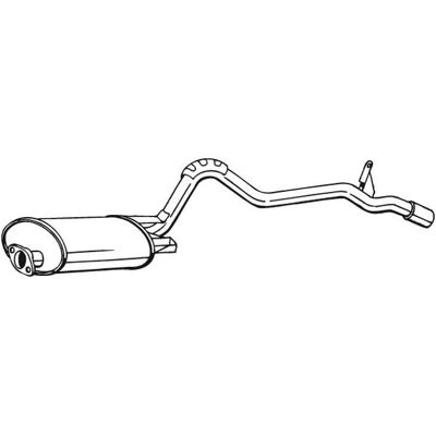 Bosal 283-605 Bakre ljuddämpare - Avgassystemdämpare Bosal 283-605 Bakre ljuddämpare - Avgassystemdämpare
