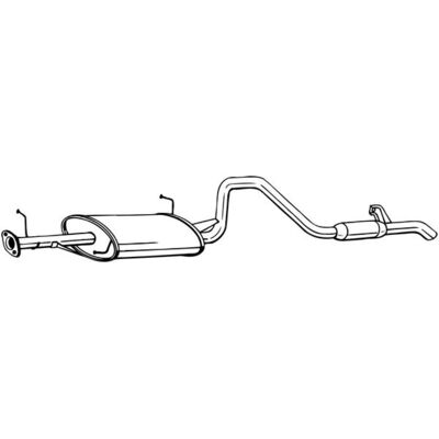 BOSAL 286-059 Bakschalldämpare - Avgaskröning BOSAL 286-059 Bakschalldämpare - Avgaskröning