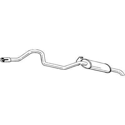 BOSAL 286-069 Hinterer Auspuff Schalldämpfer - Abgassystem BOSAL 286-069 Hinterer Auspuff Schalldämpfer - Abgassystem