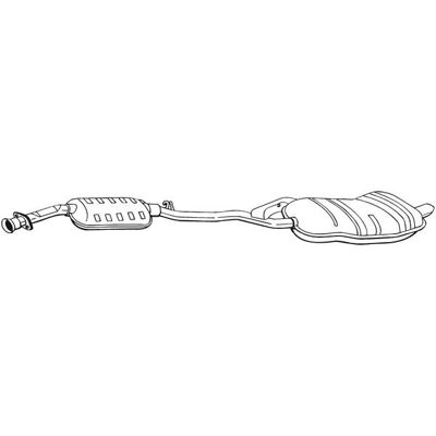 BOSAL 286-181 Bakre ljuddämpare - Avgassystem för BMW 3-serie BOSAL 286-181 Bakre ljuddämpare - Avgassystem för BMW 3-serie
