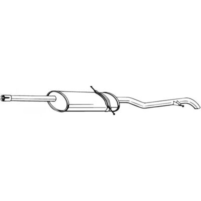 Bosal 286-555 Silencioso traseiro de escape - Silencioso de escape Bosal 286-555 Silencioso traseiro de escape - Silencioso de escape