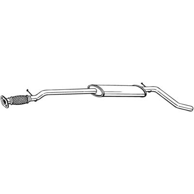 Bosal 287-455 Silenzioso Intermedio - Scarico Bosal 287-455 Silenzioso Intermedio - Scarico