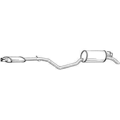Bosal 287-871 Takapään äänenvaimennin - Pakoputken äänenvaimennin Bosal 287-871 Takapään äänenvaimennin - Pakoputken äänenvaimennin