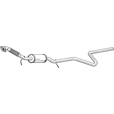 Välikatkaisuhuppu BOSAL 288-027 - Varaosa Fordille ja Mazdalle Välikatkaisuhuppu BOSAL 288-027 - Varaosa Fordille ja Mazdalle