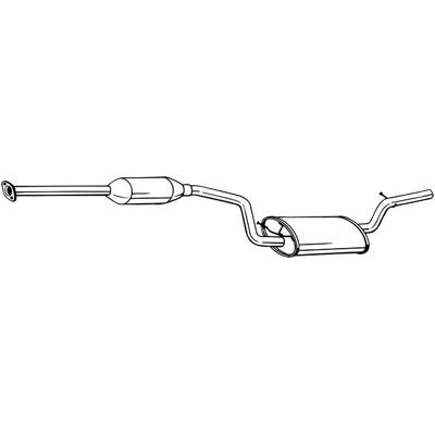 BOSAL Mazda 3 Silenciador Intermediário - Escape BOSAL Mazda 3 Silenciador Intermediário - Escape
