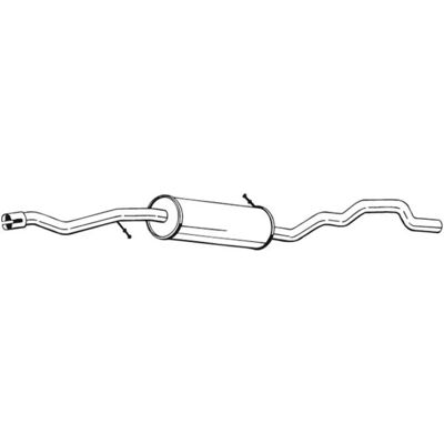 Bosal 288-305 Silenziatore Intermedio per VW, Seat, Ford - Silenziatore Centrale Bosal 288-305 Silenziatore Intermedio per VW, Seat, Ford - Silenziatore Centrale