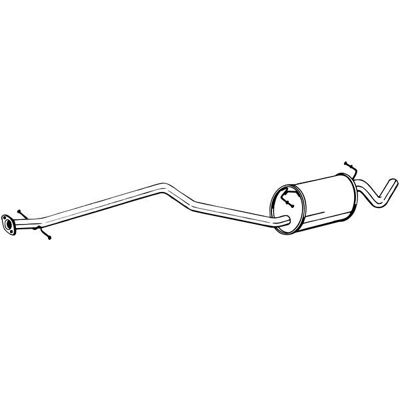 Silenzioso intermedio Bosal 289-017 per Ford Transit Connect Mk1 Silenzioso intermedio Bosal 289-017 per Ford Transit Connect Mk1