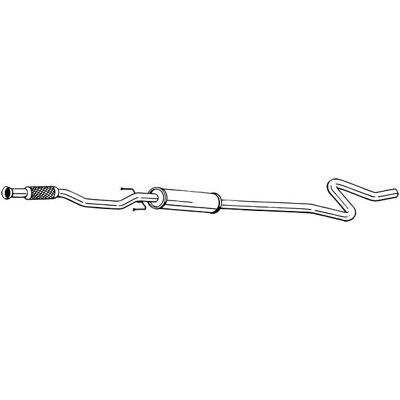 Bosal 291-039 - Silenzioso intermedio per Citroën C3 II Bosal 291-039 - Silenzioso intermedio per Citroën C3 II