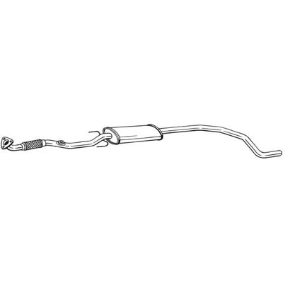 BOSAL Corsa D Scarico - Muffler centrale BOSAL Corsa D Scarico - Muffler centrale