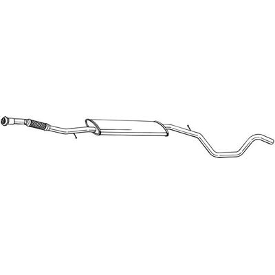 Bosal Mittelschalldämpfer - 294-003 - Udækningslydslukker Bosal Mittelschalldämpfer - 294-003 - Udækningslydslukker