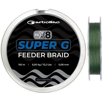 Garbolino Super G Feeder Braided Line - 150 M - Green Garbolino Super G Feeder Braided Line - 150 M - Green