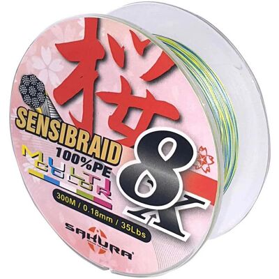 Línea Trenzada Sensibraid 8x Sakura - Equipo de pesca Línea Trenzada Sensibraid 8x Sakura - Equipo de pesca