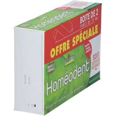 Boiron Homéodent Soin Gencives Sensibles - Dentifrice - Publicité Boiron Homéodent Soin Gencives Sensibles - Dentifrice - Publicité